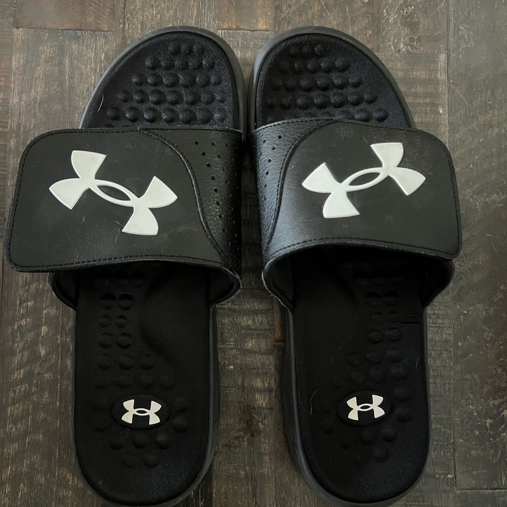 Under Armour Black Slide Sandals